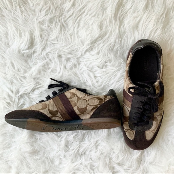 coach suede sneakers